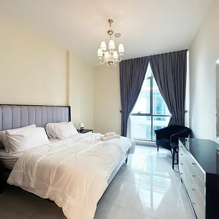 Stunning 1-Bedroom In The Polo Residence, Meydan Dubai Exterior photo